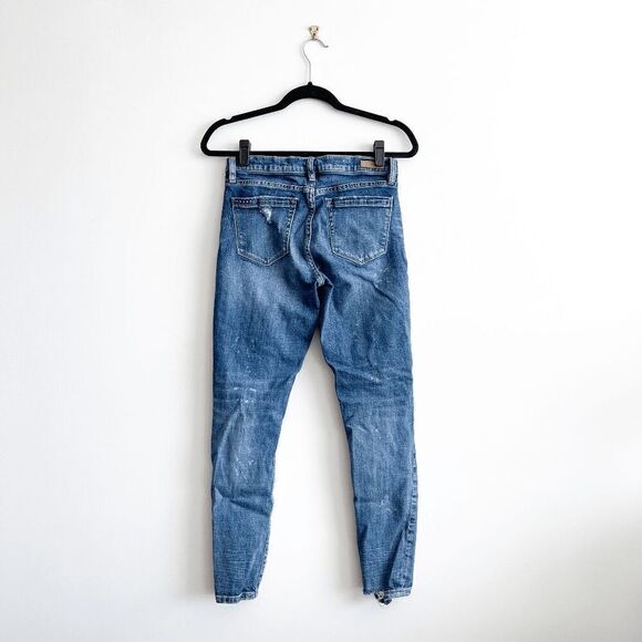 Blank nyc The RFade Women's Medium Wash Distressed Skinny Jeans Blue Size 27 - Picture 2 of 13